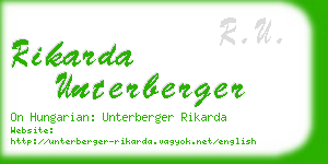 rikarda unterberger business card